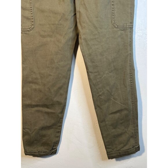 Fashion Nova High-Waisted Olive Cargo Pants With Belt & Zippered Pockets - Picture 8 of 14